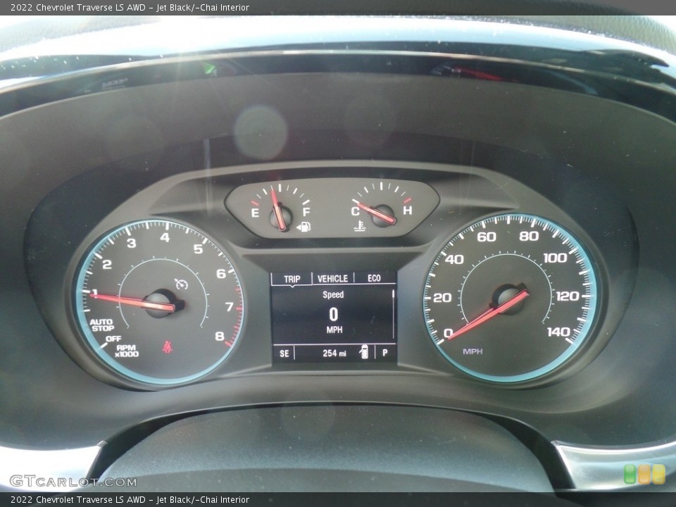 Jet Black/­Chai Interior Gauges for the 2022 Chevrolet Traverse LS AWD #144153619