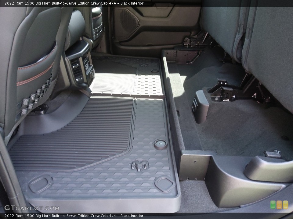 Black Interior Rear Seat for the 2022 Ram 1500 Big Horn Built-to-Serve Edition Crew Cab 4x4 #144153811