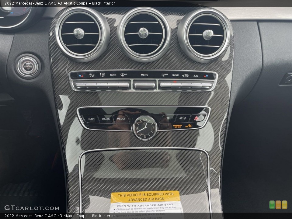 Black Interior Controls for the 2022 Mercedes-Benz C AMG 43 4Matic Coupe #144154918
