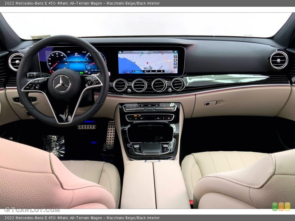 Macchiato Beige/Black Interior Dashboard for the 2022 Mercedes-Benz E 450 4Matic All-Terrain Wagon #144155215