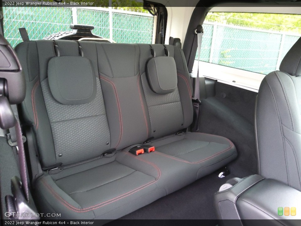 Black Interior Rear Seat for the 2022 Jeep Wrangler Rubicon 4x4 #144155218