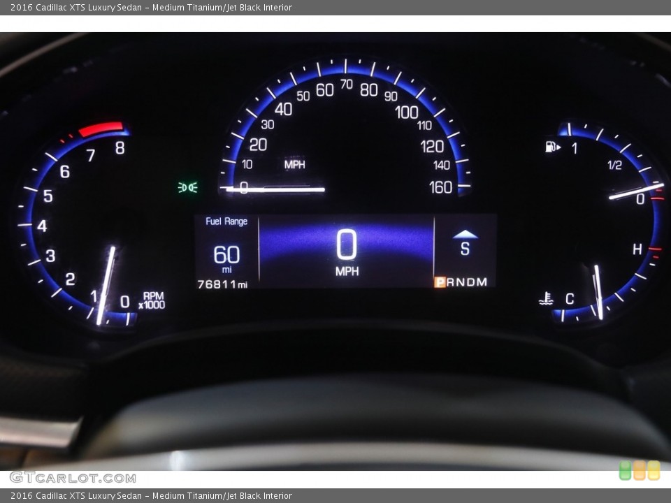 Medium Titanium/Jet Black Interior Gauges for the 2016 Cadillac XTS Luxury Sedan #144156067