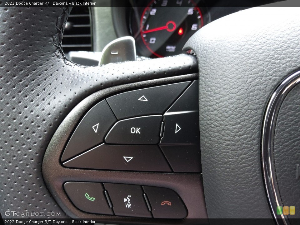 Black Interior Steering Wheel for the 2022 Dodge Charger R/T Daytona #144157033