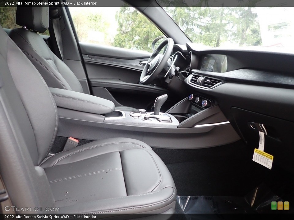 Black Interior Front Seat for the 2022 Alfa Romeo Stelvio Sprint AWD #144158104
