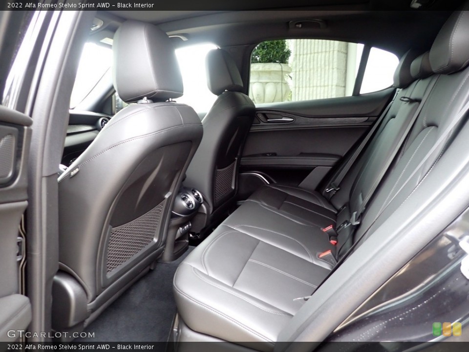 Black Interior Rear Seat for the 2022 Alfa Romeo Stelvio Sprint AWD #144158110