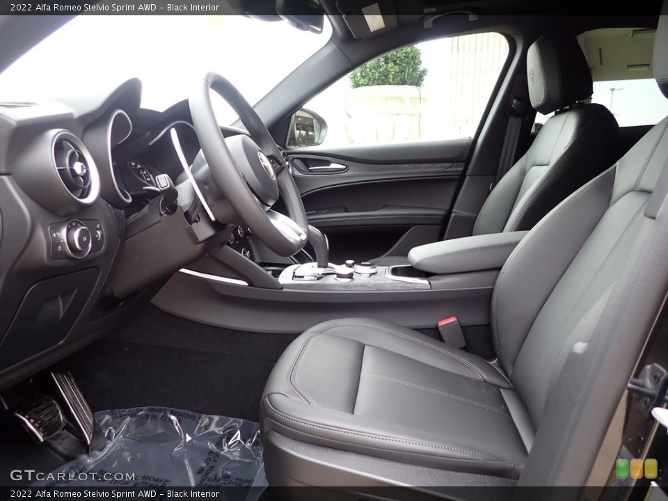 Black Interior Front Seat for the 2022 Alfa Romeo Stelvio Sprint AWD #144158116