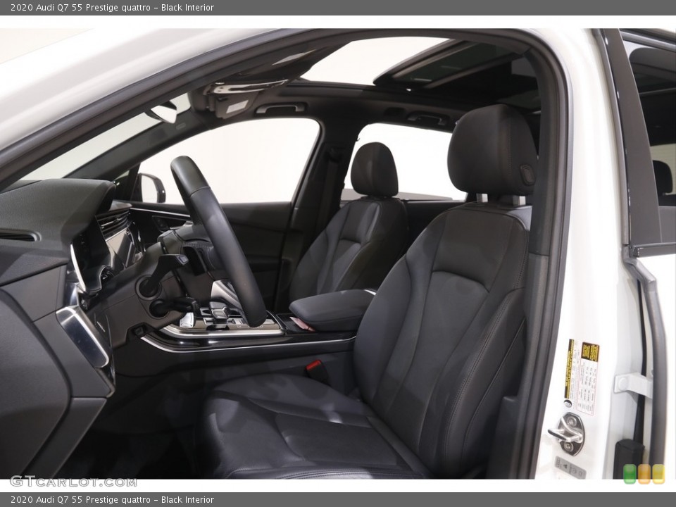 Black Interior Front Seat for the 2020 Audi Q7 55 Prestige quattro #144158583