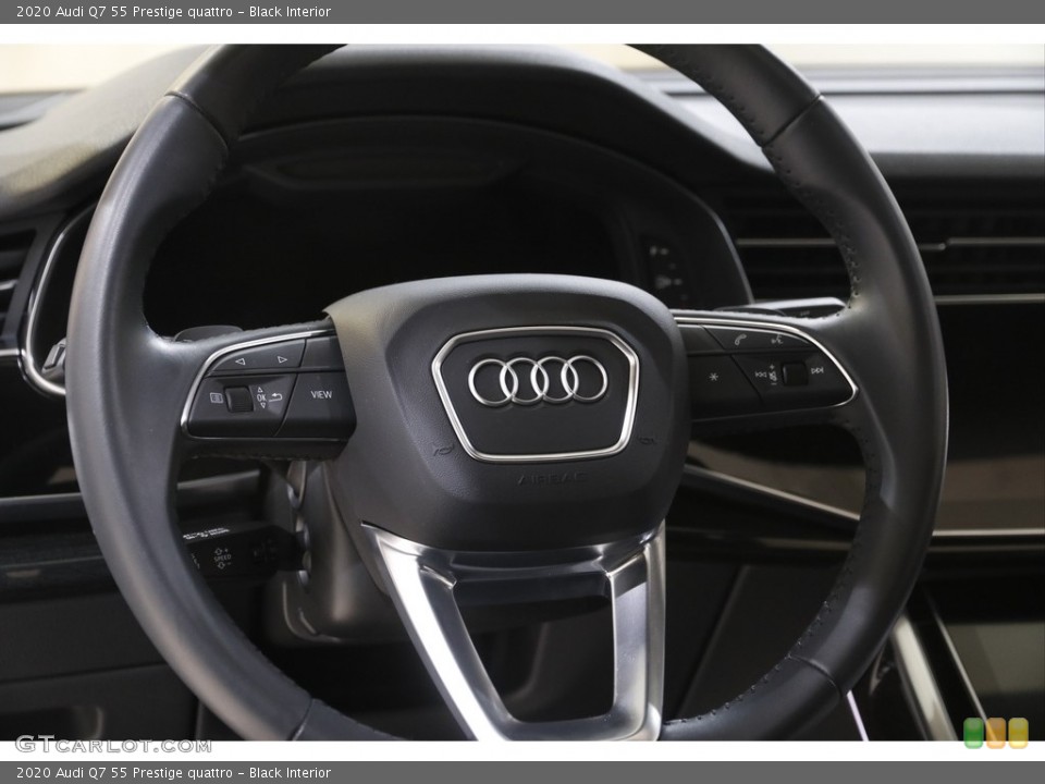 Black Interior Steering Wheel for the 2020 Audi Q7 55 Prestige quattro #144158622