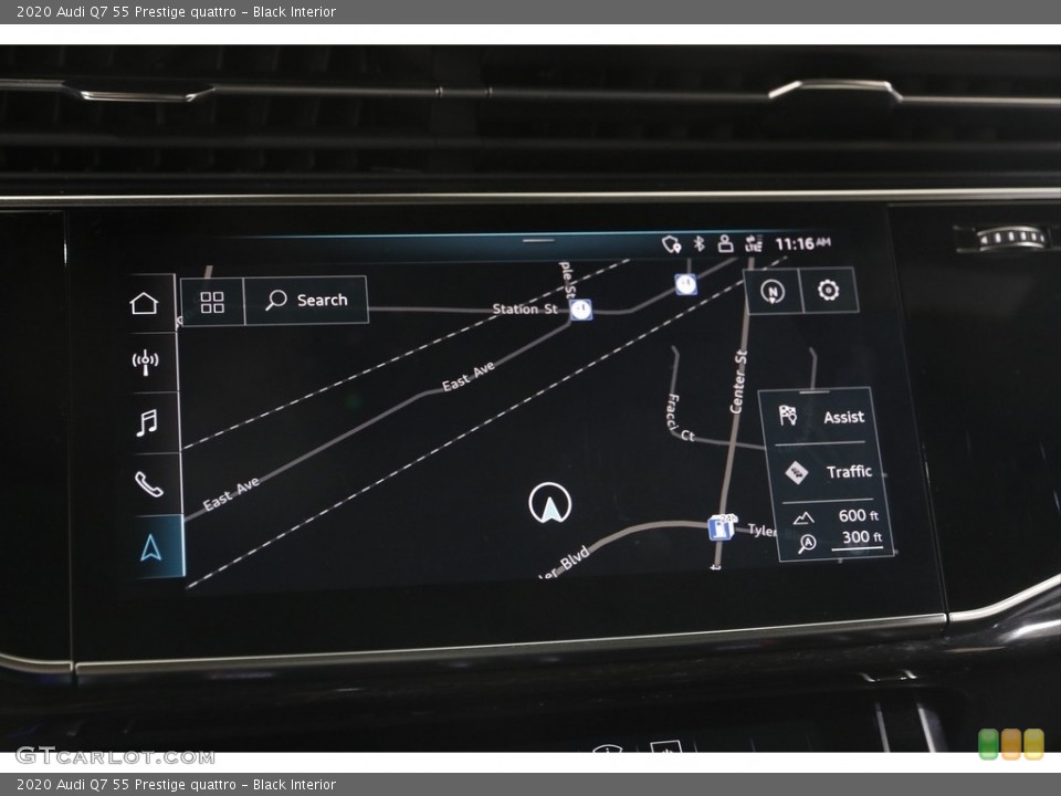 Black Interior Navigation for the 2020 Audi Q7 55 Prestige quattro #144158727