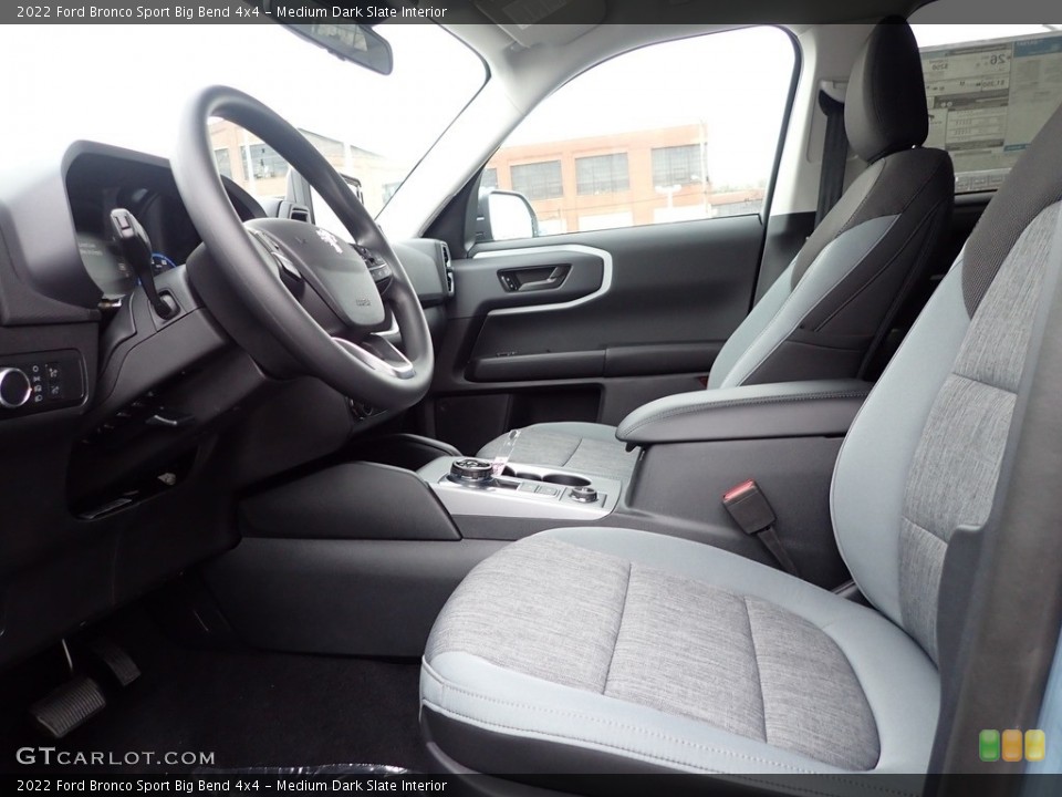 Medium Dark Slate Interior Front Seat for the 2022 Ford Bronco Sport Big Bend 4x4 #144160263