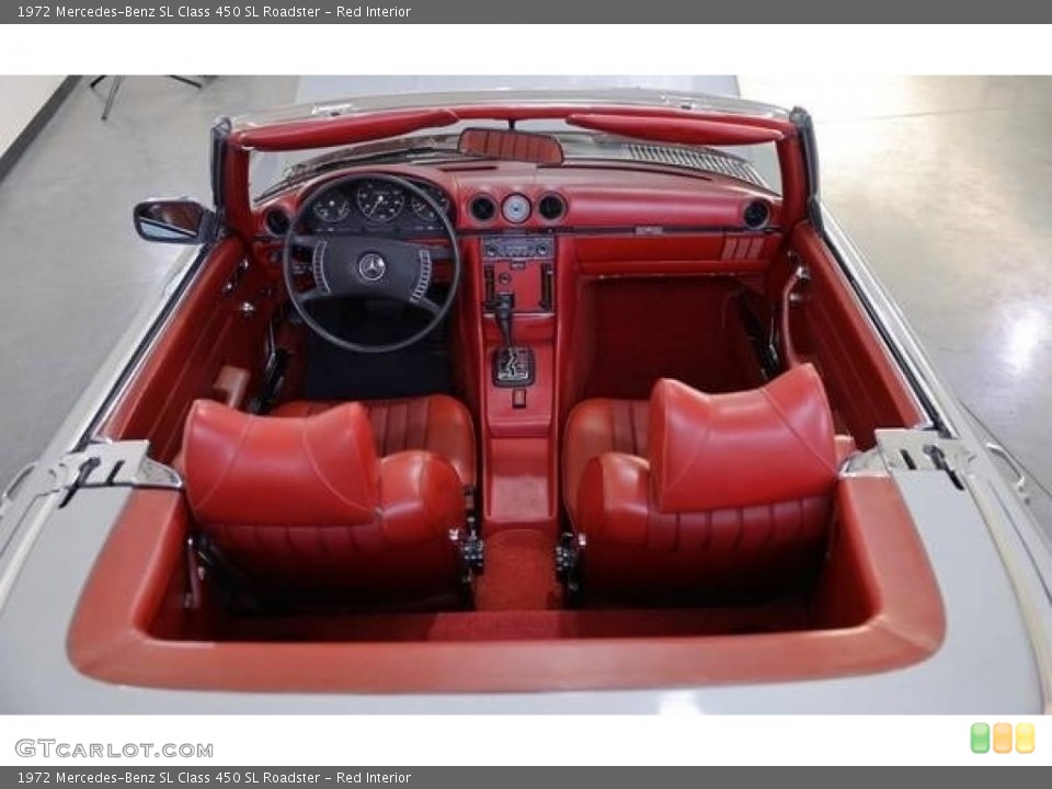 Red Interior Photo for the 1972 Mercedes-Benz SL Class 450 SL Roadster #144160431