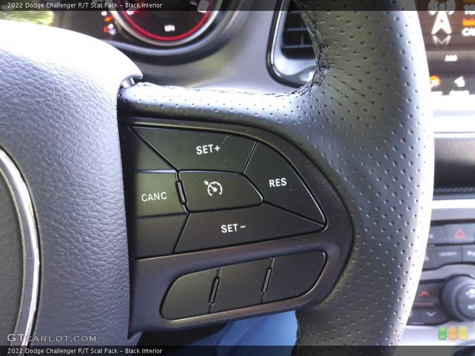 Black Interior Steering Wheel for the 2022 Dodge Challenger R/T Scat Pack #144162187