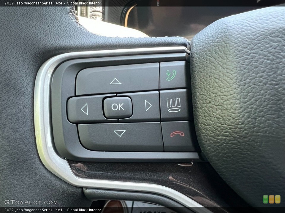 Global Black Interior Steering Wheel for the 2022 Jeep Wagoneer Series I 4x4 #144163168