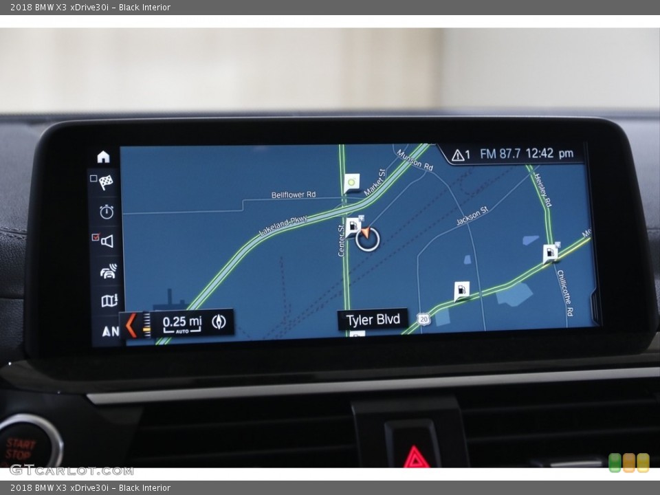 Black Interior Navigation for the 2018 BMW X3 xDrive30i #144164677