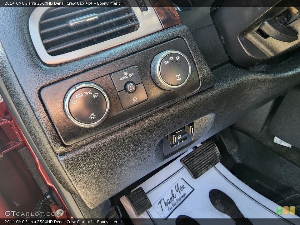 Ebony Interior Controls for the 2014 GMC Sierra 2500HD Denali Crew Cab 4x4 #144166045