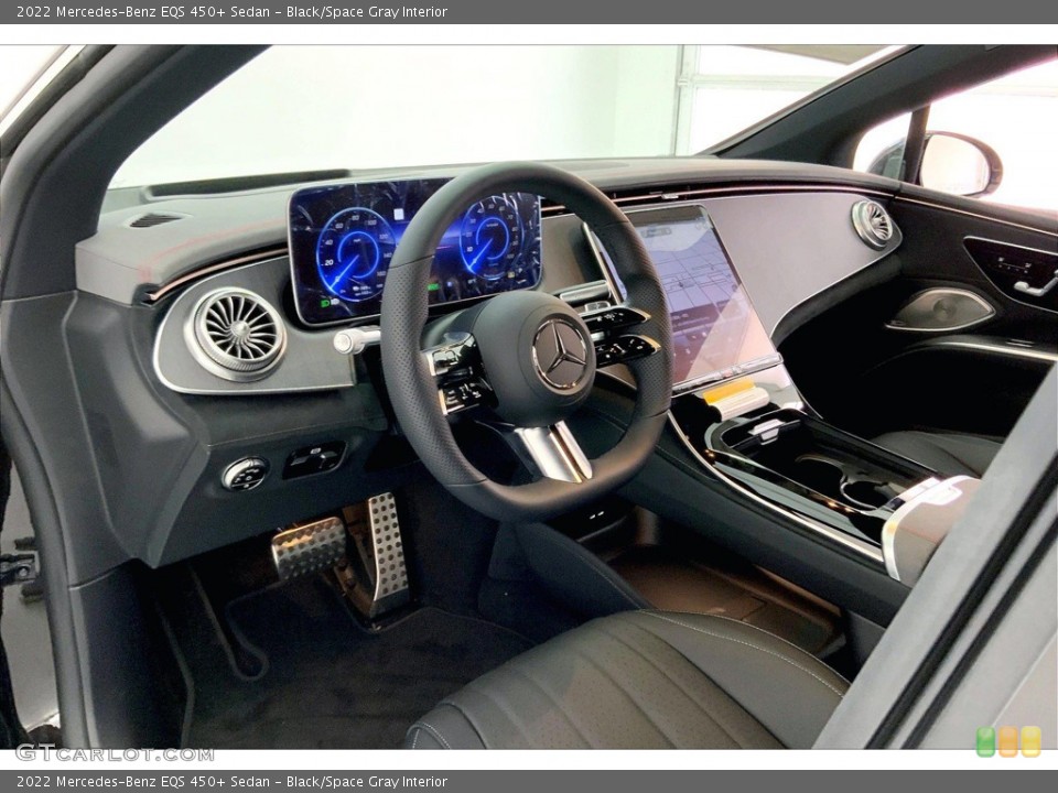Black/Space Gray 2022 Mercedes-Benz EQS Interiors