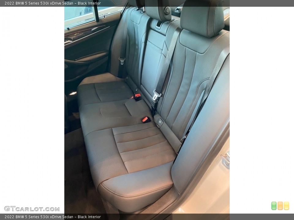 Black Interior Rear Seat for the 2022 BMW 5 Series 530i xDrive Sedan #144167161