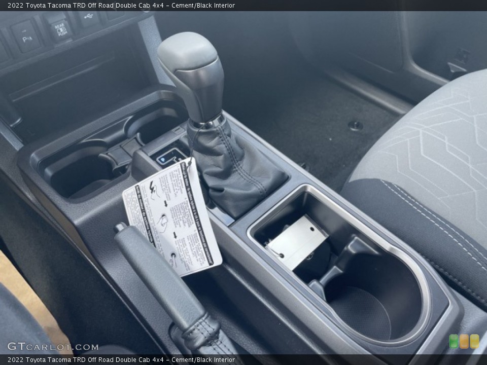Cement/Black Interior Transmission for the 2022 Toyota Tacoma TRD Off Road Double Cab 4x4 #144167512