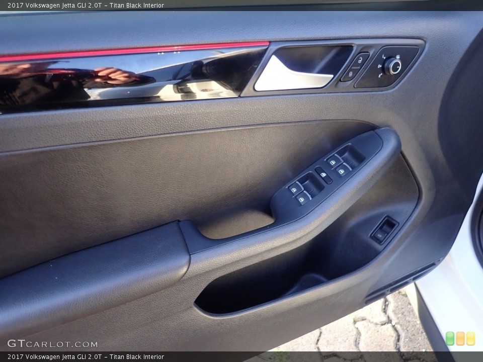 Titan Black Interior Door Panel for the 2017 Volkswagen Jetta GLI 2.0T #144168055