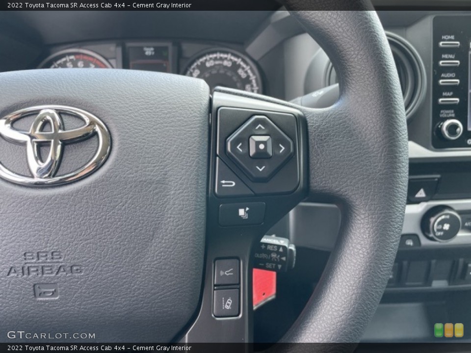 Cement Gray Interior Steering Wheel for the 2022 Toyota Tacoma SR Access Cab 4x4 #144168238