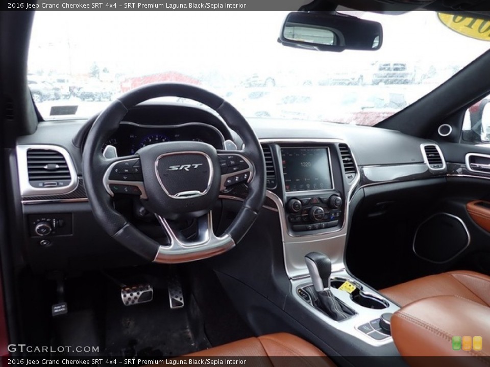 SRT Premium Laguna Black/Sepia Interior Dashboard for the 2016 Jeep Grand Cherokee SRT 4x4 #144168475
