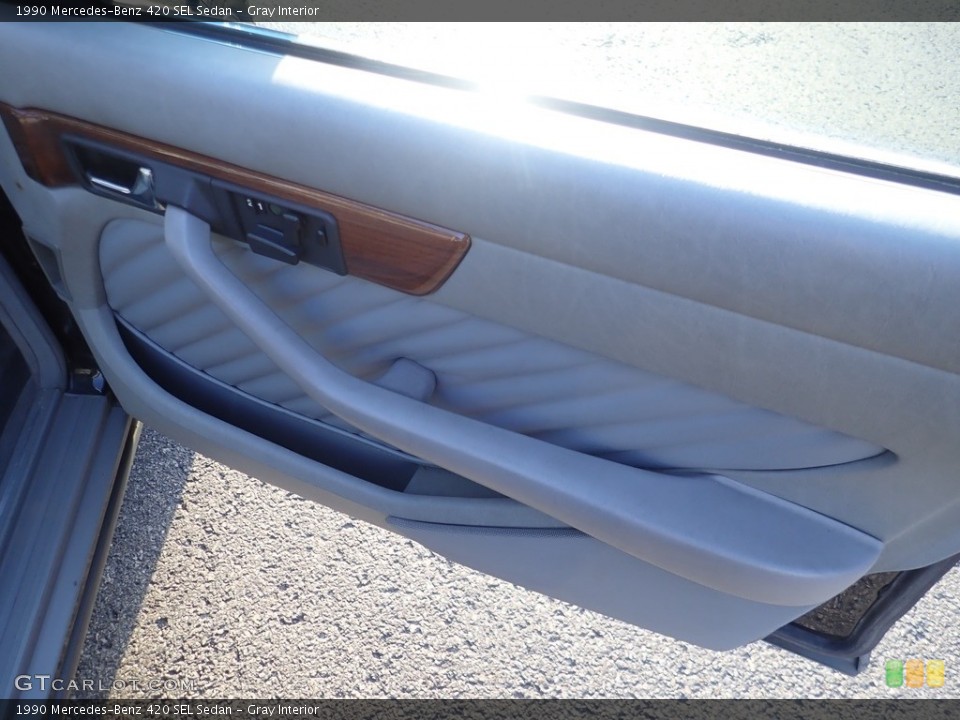 Gray Interior Door Panel for the 1990 Mercedes-Benz 420 SEL Sedan #144170945