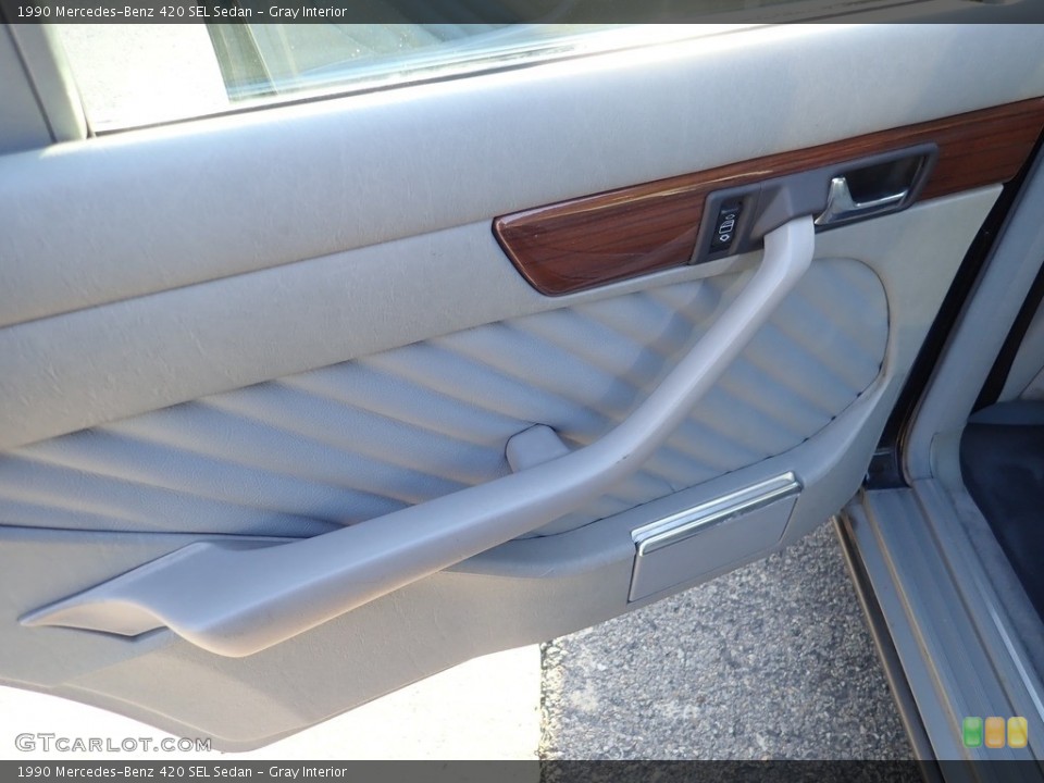 Gray Interior Door Panel for the 1990 Mercedes-Benz 420 SEL Sedan #144171058