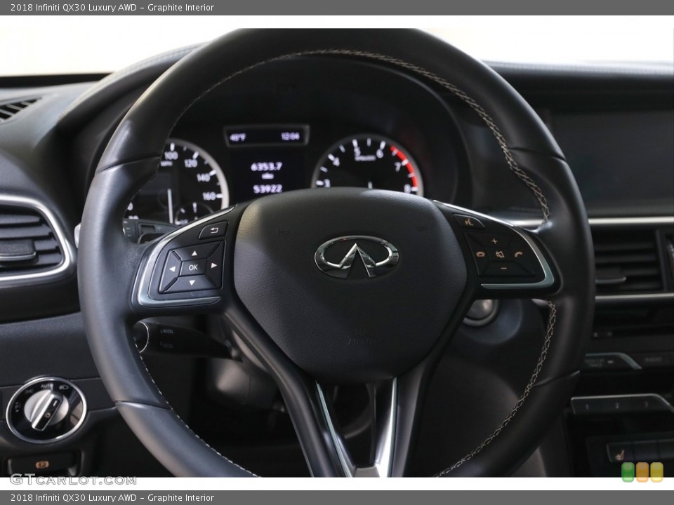 Graphite Interior Steering Wheel for the 2018 Infiniti QX30 Luxury AWD #144171340