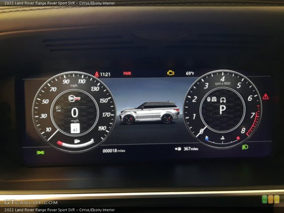 Cirrus/Ebony Interior Gauges for the 2022 Land Rover Range Rover Sport SVR #144173713