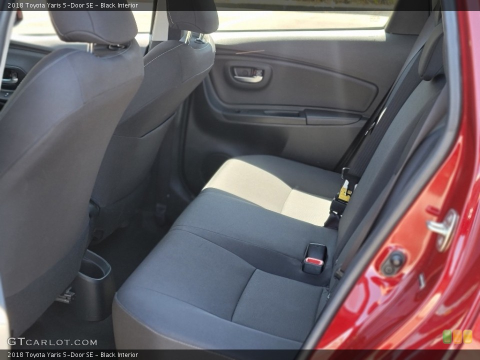 Black Interior Rear Seat for the 2018 Toyota Yaris 5-Door SE #144173740
