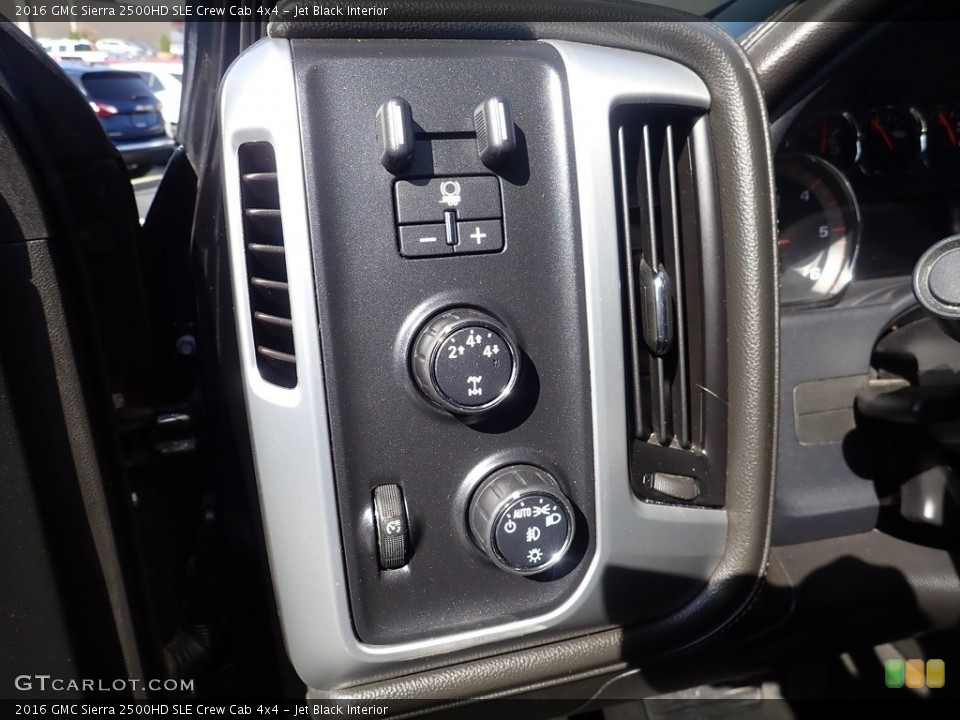 Jet Black Interior Controls for the 2016 GMC Sierra 2500HD SLE Crew Cab 4x4 #144173884