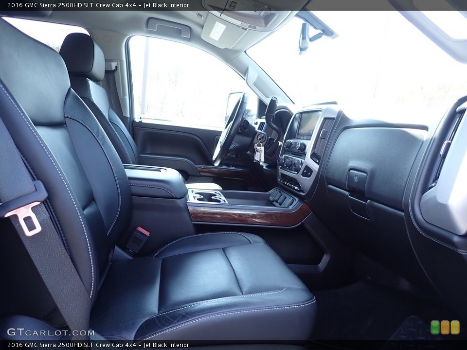 Jet Black Interior Front Seat for the 2016 GMC Sierra 2500HD SLT Crew Cab 4x4 #144178330