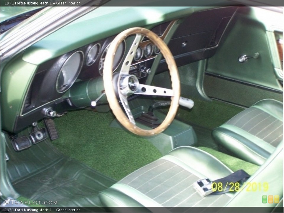 Green Interior Prime Interior for the 1971 Ford Mustang Mach 1 #144178493