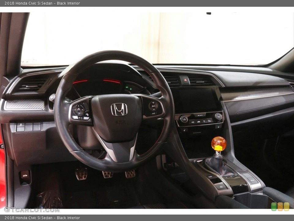 Black Interior Dashboard for the 2018 Honda Civic Si Sedan #144178855