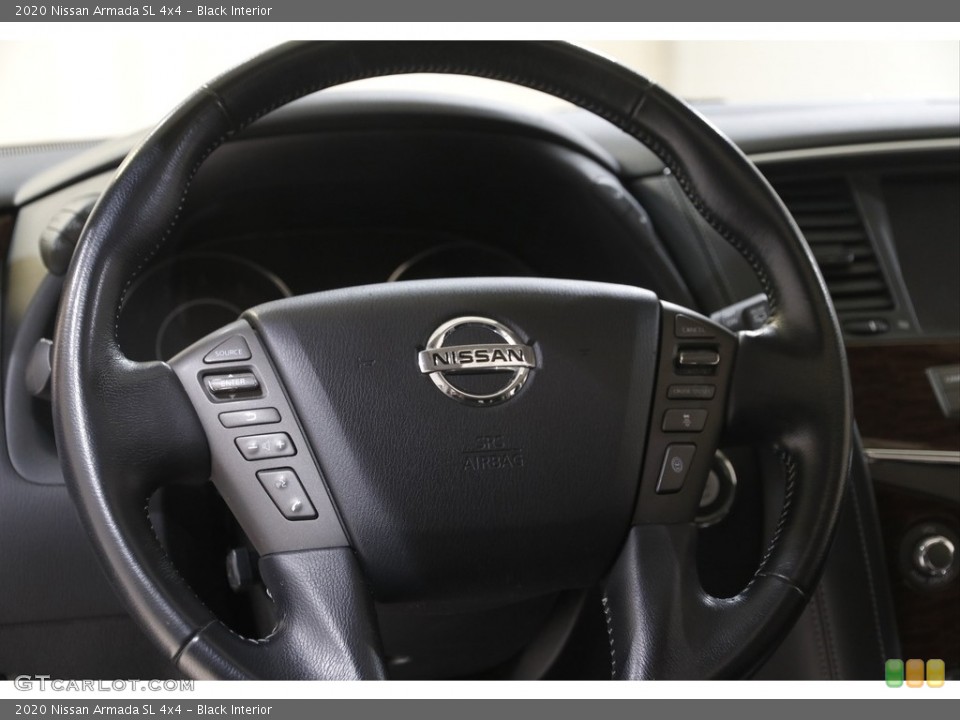 Black Interior Steering Wheel for the 2020 Nissan Armada SL 4x4 #144179665