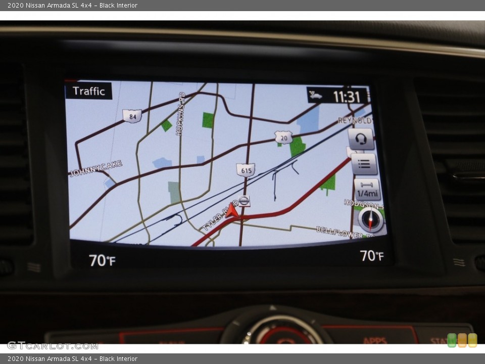 Black Interior Navigation for the 2020 Nissan Armada SL 4x4 #144179713