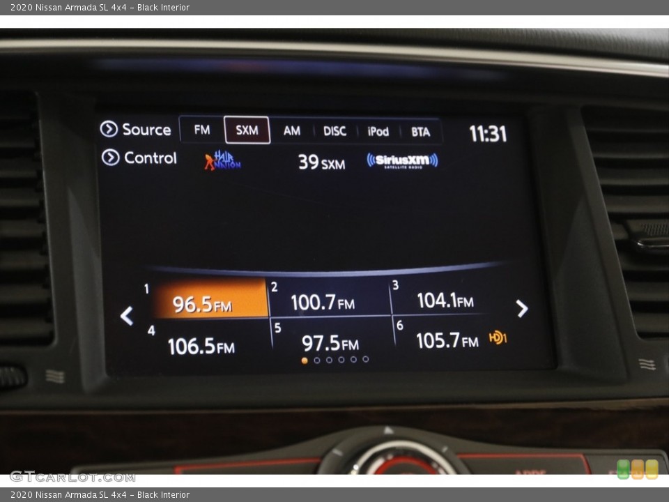 Black Interior Audio System for the 2020 Nissan Armada SL 4x4 #144179725