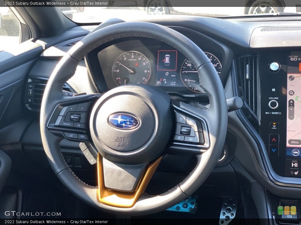 Gray StarTex Interior Steering Wheel for the 2022 Subaru Outback Wilderness #144179752