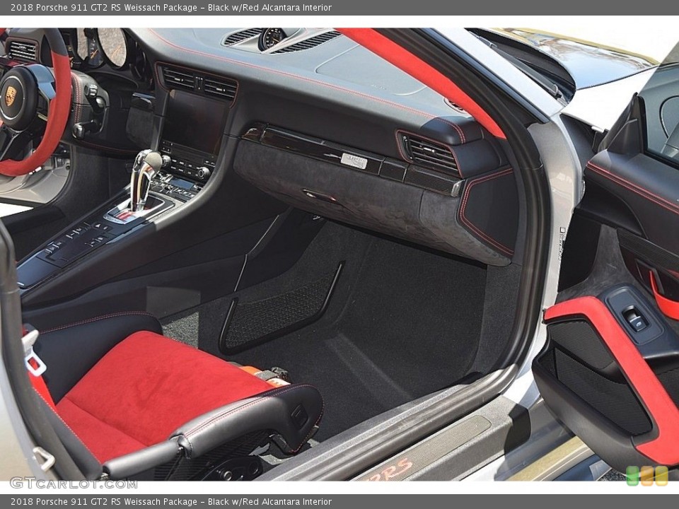Black w/Red Alcantara Interior Dashboard for the 2018 Porsche 911 GT2 RS Weissach Package #144185178