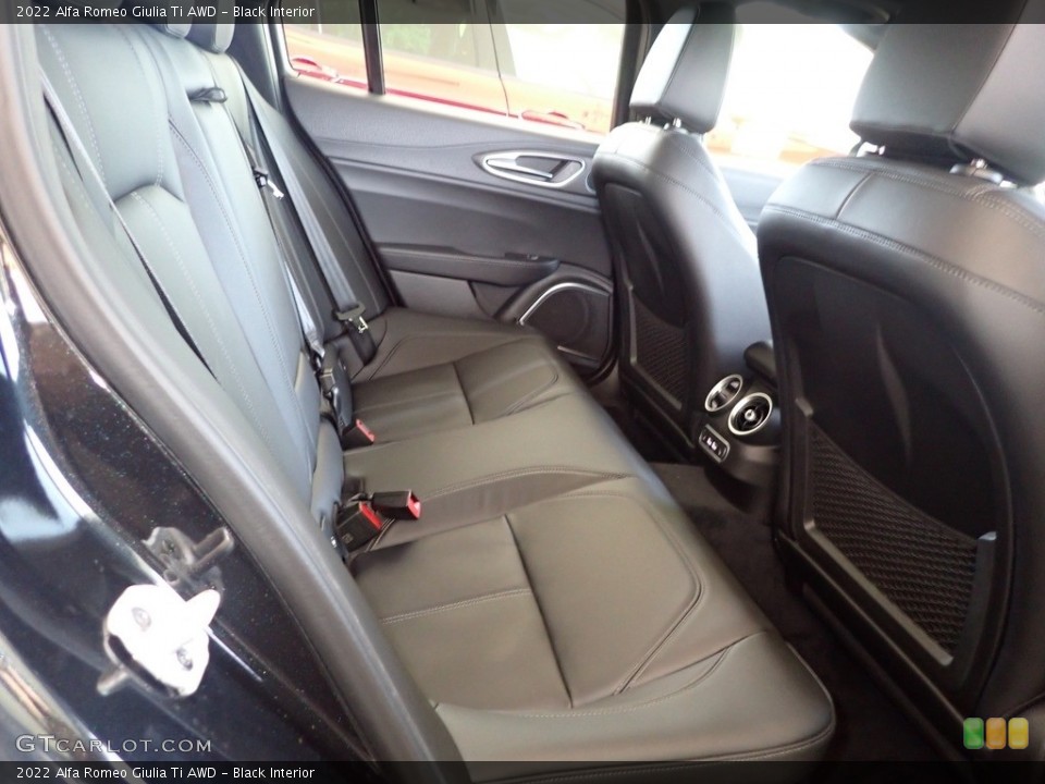Black Interior Rear Seat for the 2022 Alfa Romeo Giulia Ti AWD #144187677