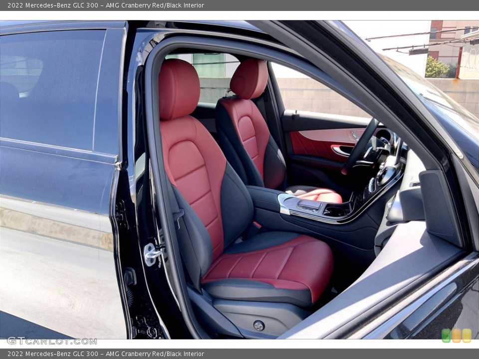 AMG Cranberry Red/Black Interior Front Seat for the 2022 Mercedes-Benz GLC 300 #144188712