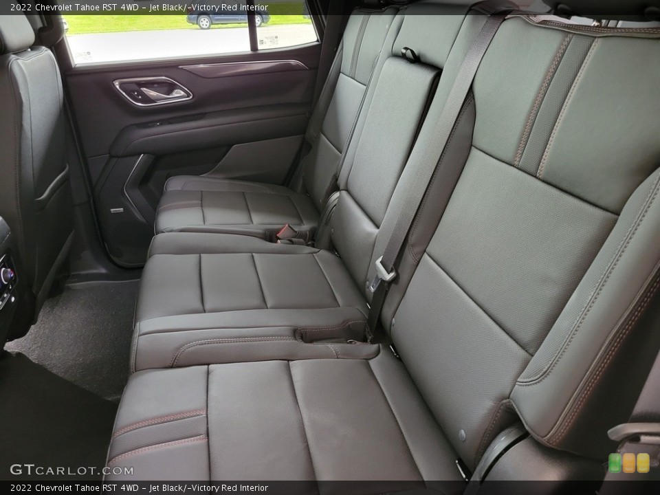 Jet Black/­Victory Red Interior Rear Seat for the 2022 Chevrolet Tahoe RST 4WD #144190098