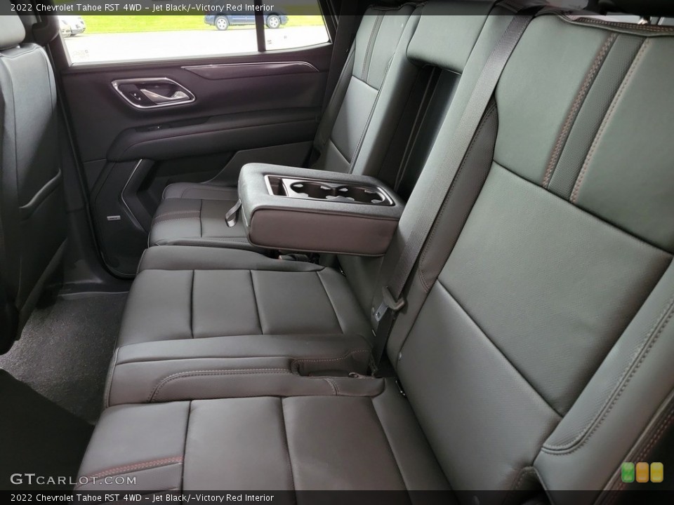 Jet Black/­Victory Red Interior Rear Seat for the 2022 Chevrolet Tahoe RST 4WD #144190125