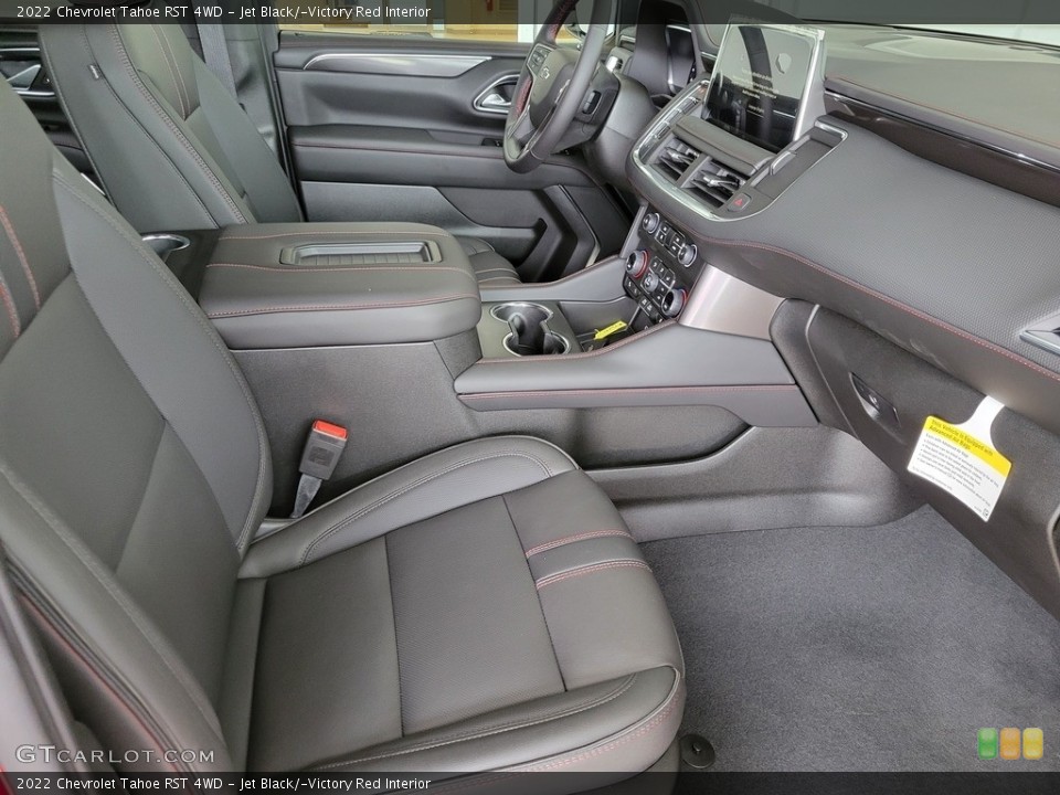 Jet Black/­Victory Red Interior Photo for the 2022 Chevrolet Tahoe RST 4WD #144190179