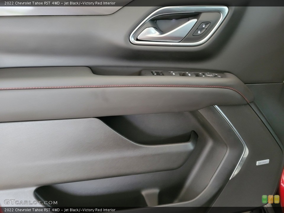 Jet Black/­Victory Red Interior Door Panel for the 2022 Chevrolet Tahoe RST 4WD #144190218