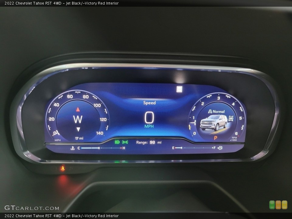 Jet Black/­Victory Red Interior Gauges for the 2022 Chevrolet Tahoe RST 4WD #144190362
