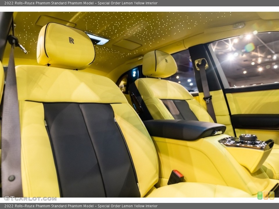 Special Order Lemon Yellow Interior Front Seat for the 2022 Rolls-Royce Phantom  #144190782