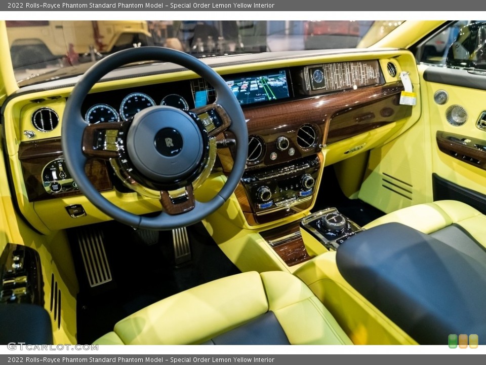 Special Order Lemon Yellow Interior Photo for the 2022 Rolls-Royce Phantom  #144190824