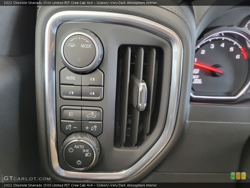 Gideon/­Very Dark Atmosphere Interior Controls for the 2022 Chevrolet Silverado 1500 Limited RST Crew Cab 4x4 #144191106