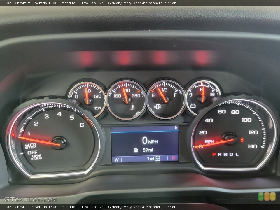 Gideon/­Very Dark Atmosphere Interior Gauges for the 2022 Chevrolet Silverado 1500 Limited RST Crew Cab 4x4 #144191205